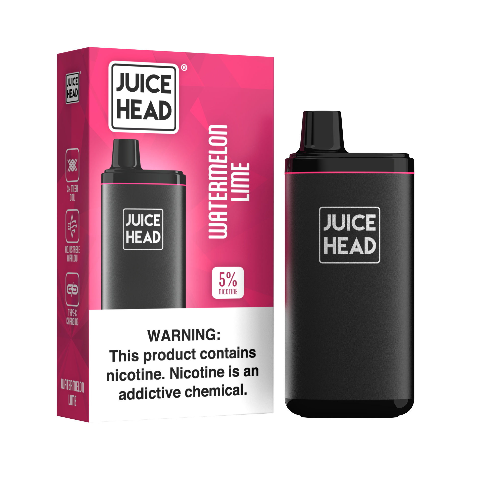 JUICE HEAD Vape 10 PACK CARTON - Watermelon Lime