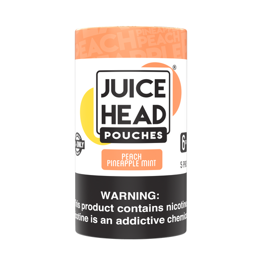 JUICE HEAD POUCHES - Peach Pineapple Mint - 5-Pack